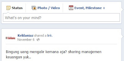 fans page keldaniaz di facebook - screenshoot