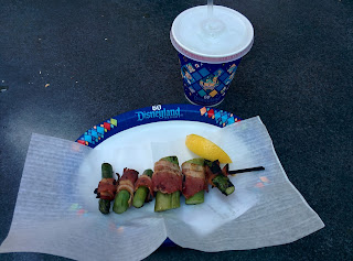 Bacon-wrapped asparagus Disneyland 60th Anniversary Diamond Birthday Celebration