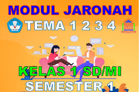 Modul BDR/PJJ/Online  Kelas 1 SD/MI Tema 1 2 3 4 Semester 1 Kurikulum 2013