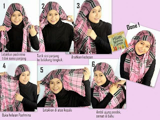 Cara Memakai Jilbab Pashmina