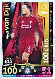 Topps Match Attax Extra 2018-2019 Liverpool Set