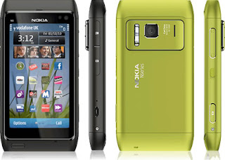 Nokia N8 Green and Black Colours on Vodafone
