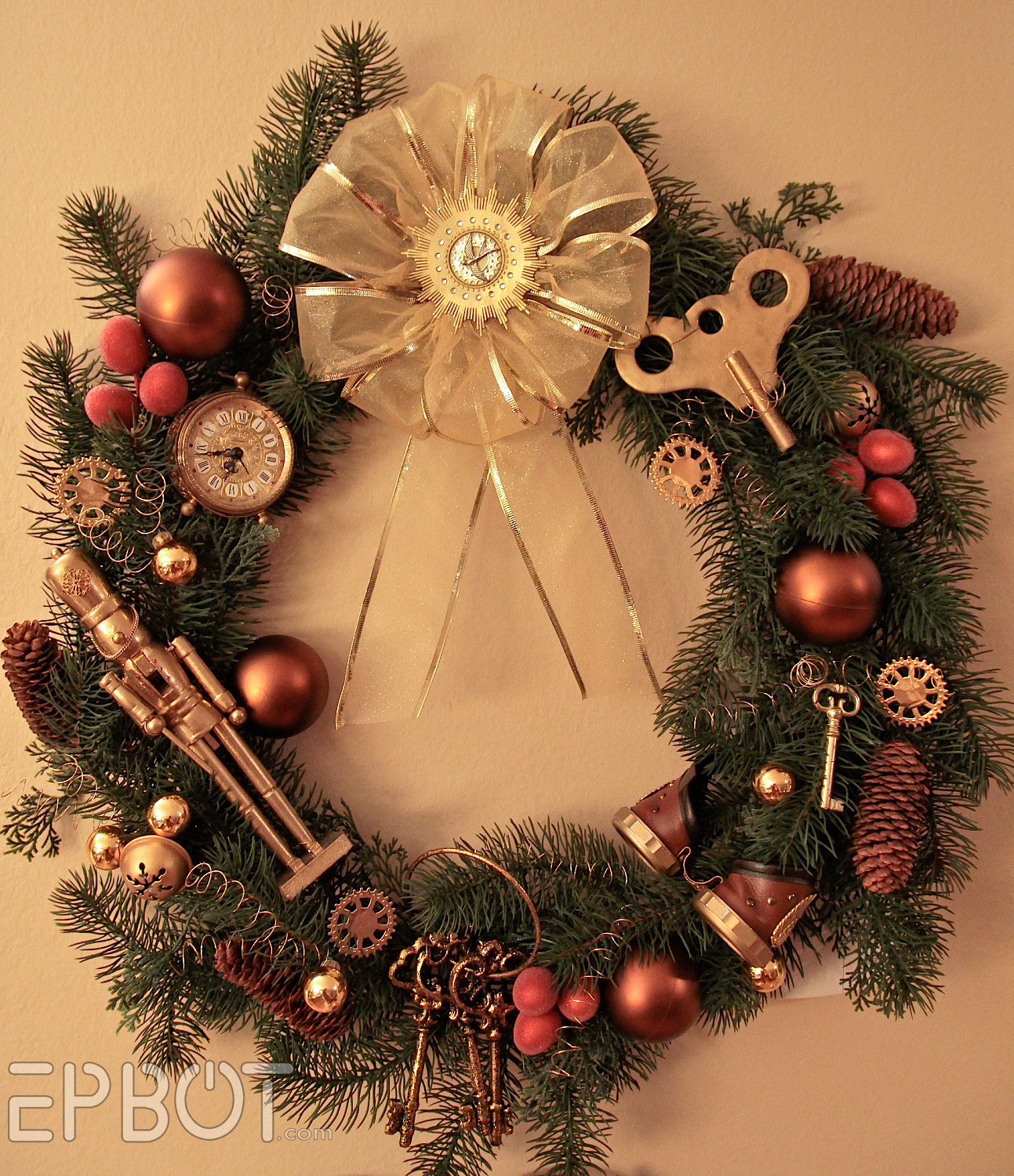 EPBOT: My Steampunk Christmas Wreath!