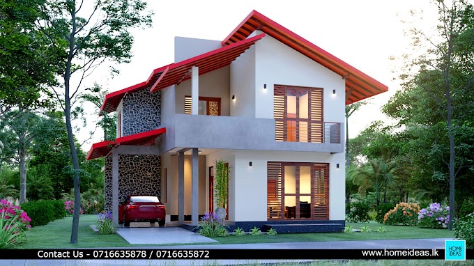 Modern house design 2 story | house plan at Kegalle ,Rambukkana, Sri Lanka | box type home design Sri Lanka | 4 bedroom