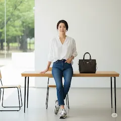 40대 여성 세련된 일상패션 예시