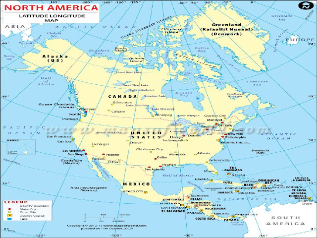 United States Map Latitude And Longitude 
