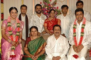 Jyothika Surya's family