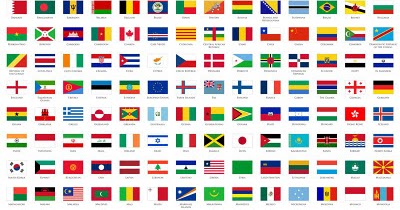 Gambar gambar bendera negara  di seluruh dunia langkap 