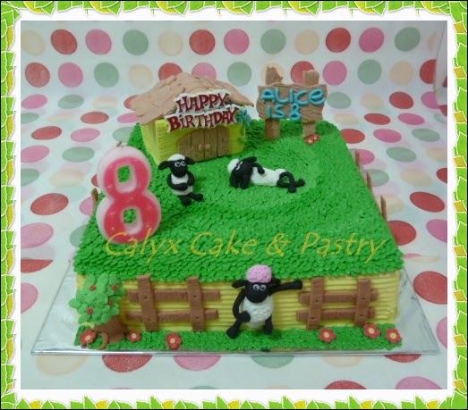 Calyx Cake & Pastry: Birthday Cake Shaun The Sheep For Alice