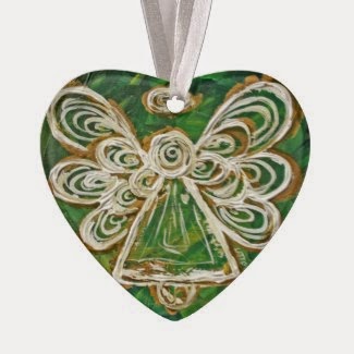 Green Angel Color Series Ornament