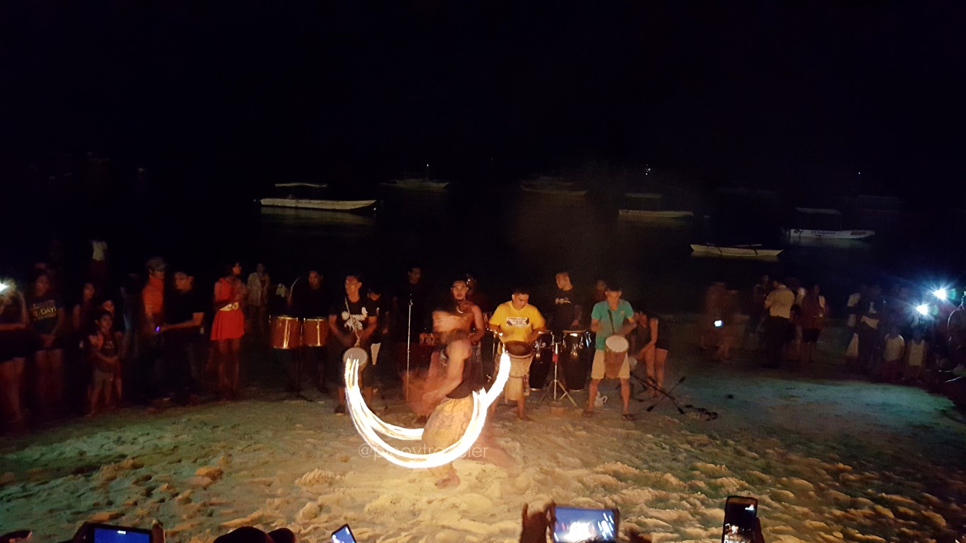 Fire dancing at Alona Beach, Panglao, Bohol