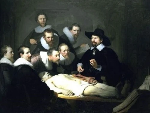 A Lição de Anatomia do Dr. Tulp - Rembrandt.