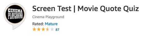 Favorite Alexa Skills: Screen Test | Movie Quote Quiz