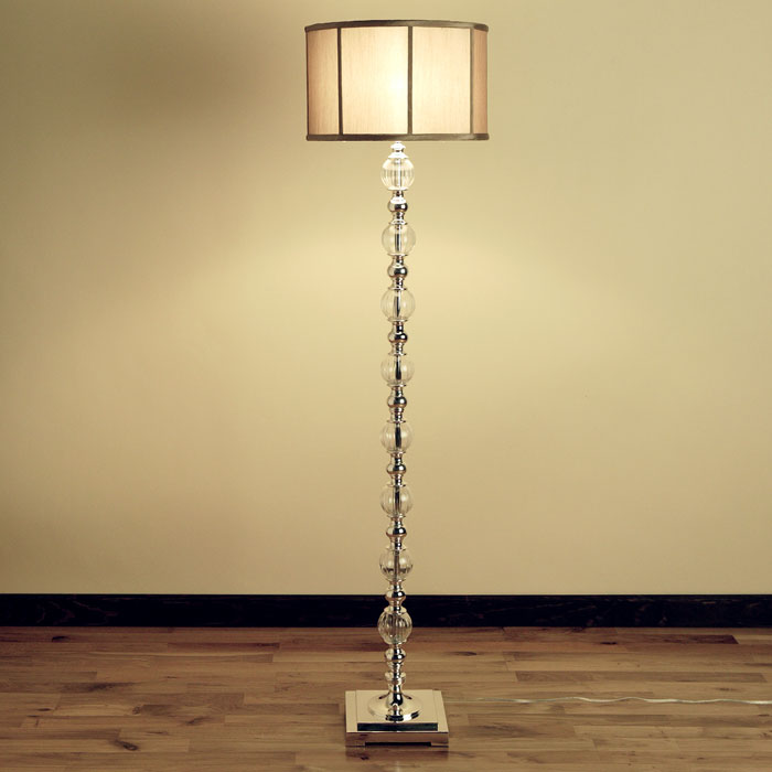 Glass Floor Lamps on Zgallerie Constaletti Floor Lamp   299 Polished Metal And Glass