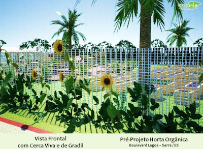 Vila 3D Projeto Maquete Eletrônica Horta Urbana Paisagismo Área Verde