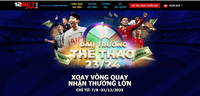 Hot: Ngập tiền freebet trong vòng quay may mắn Bóng Đá 12BET Vong%20quay%20may%20man