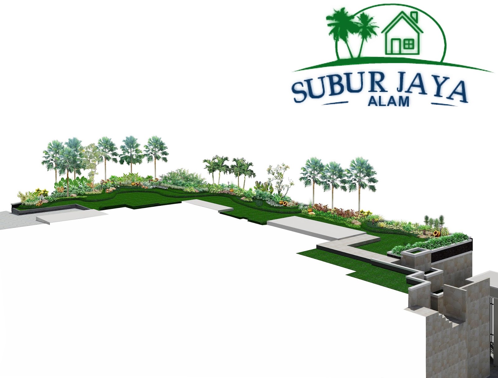  Sketsa  Desain  Taman Tukang Taman Tukang Kolam Subur 