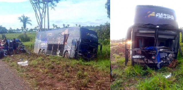 PRF registra mais um acidente envolvendo ônibus de famosa banda de forró