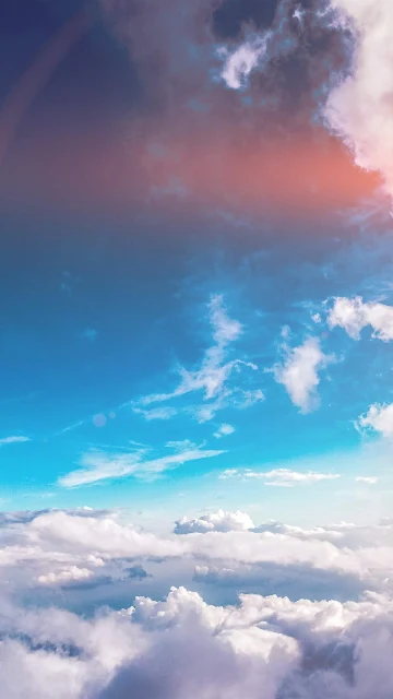 Blue Sky Clouds iphone Wallpaper