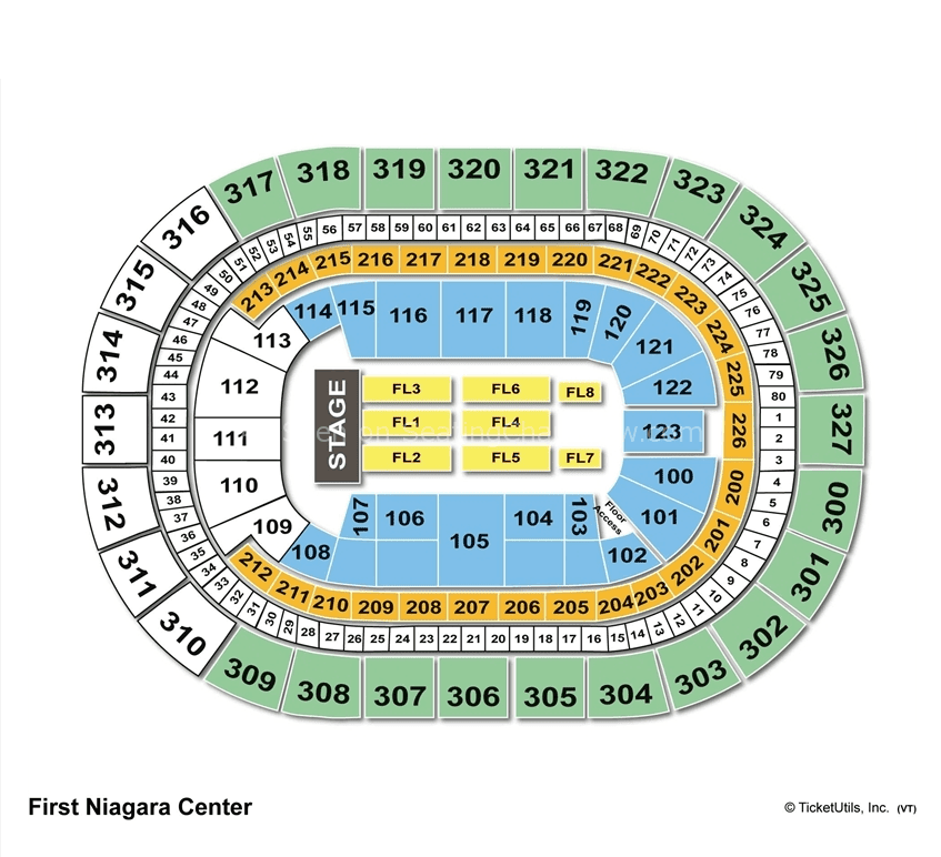 first niagara center seating chart - Buffalo Sabres Seating Chart First Niagara Center TickPick Blog