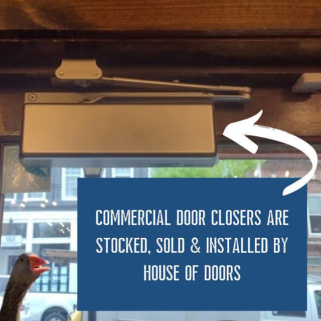 Commercial door closers are stocked, sold & installed by House of Doors