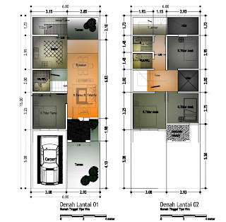 Denah Rumah Minialis on Desain Denah Rumah Minimalis 2 Lt Desain Denah Rumah Minimalis