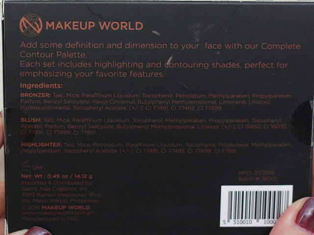 a photo of MakeUp World Complete Contour Palette Review