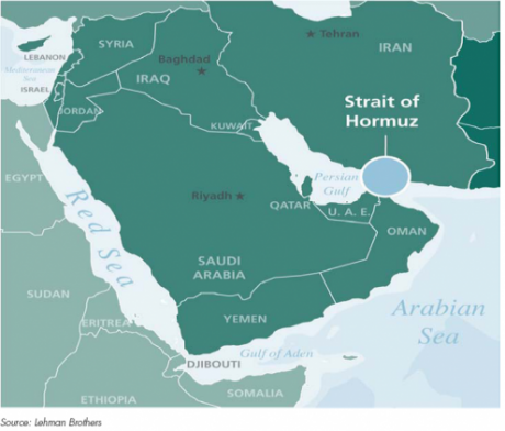 an area he calls Hormuz.