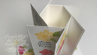 By Angie McKenzie for Around the World on Wednesday Blog Hop; Click READ or VISIT to go to my blog for details! Featuring the SALE-a-bration Delicate Dahlias Photopolymer Stamp Set with the Ornate Layer Dies found in the 2021-2022 Annual Catalog by Stampin' Up!® to create a hexagon pinwheel card; #shakethingsup #stamping #aroundtheworldonwednesdaybloghop #awowbloghop #delicatedahlias #dahlias #dahliasmakemesmile  #naturesinkspirations #hingestampingtechnique #diycrafts #makingotherssmileonecreationatatime #cardtechniques #stampinup #handmadecards #stampinupcolorcoordination #simplestamping #diecutting #papercrafts #hexagonpinwheelcard