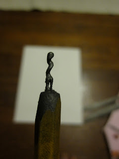 pencil tip carved sculpture