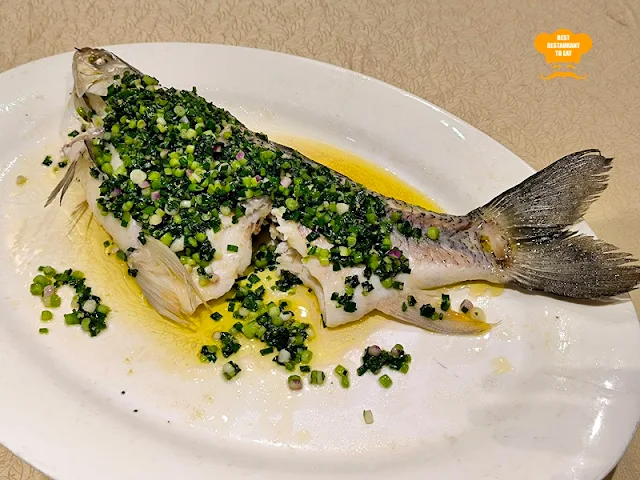 Oriental Banquet Menu - 8 Years Aged Hulu ‘Shao Hsing’ Steamed Wild Sultan Fish