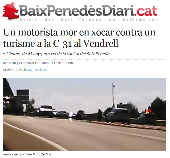 http://www.naciodigital.cat/delcamp/baixpenedesdiari/noticia/1738/motorista/mor/xocar/contra/turisme/c-31/al/vendrell