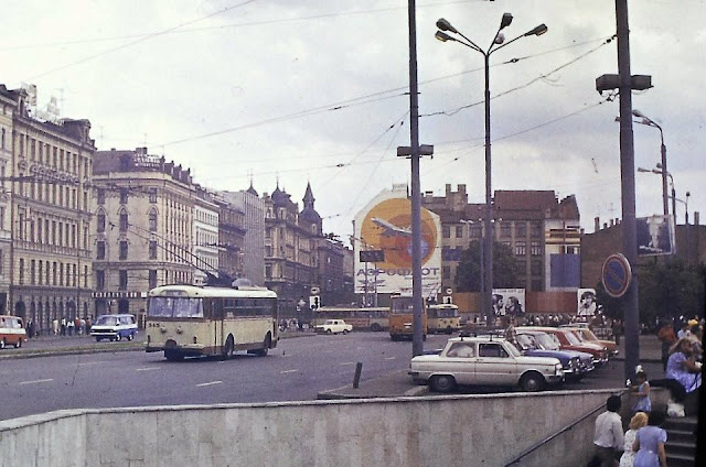 1980-81-е годы. Рига. Подземный переход на Привокзальной площади и улица Суворова