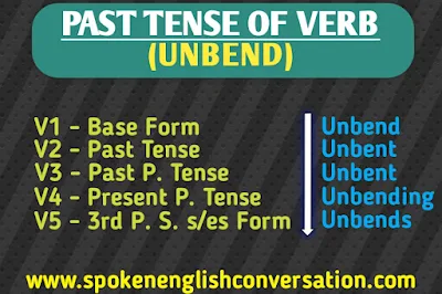 UNBEND Past Tense and Past Participle