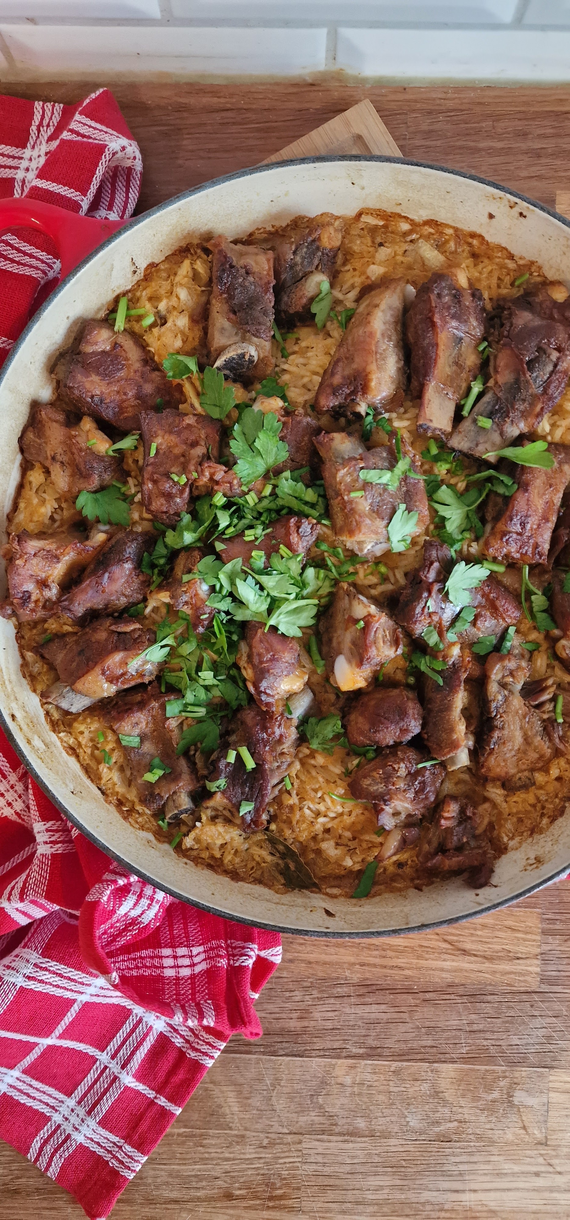 Arroz de Forno com Entrecosto