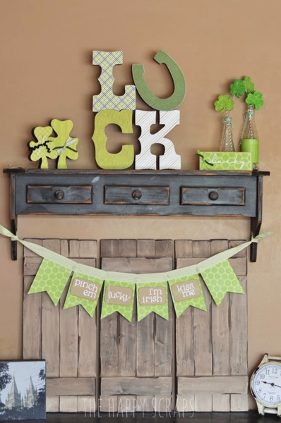 Green st patricks day deco