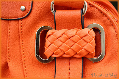 big orange purse