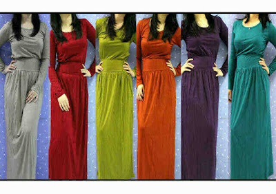 Longdress bahan spandex