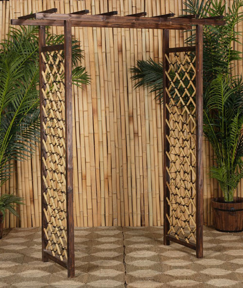 Bamboo Arbor With Gate1