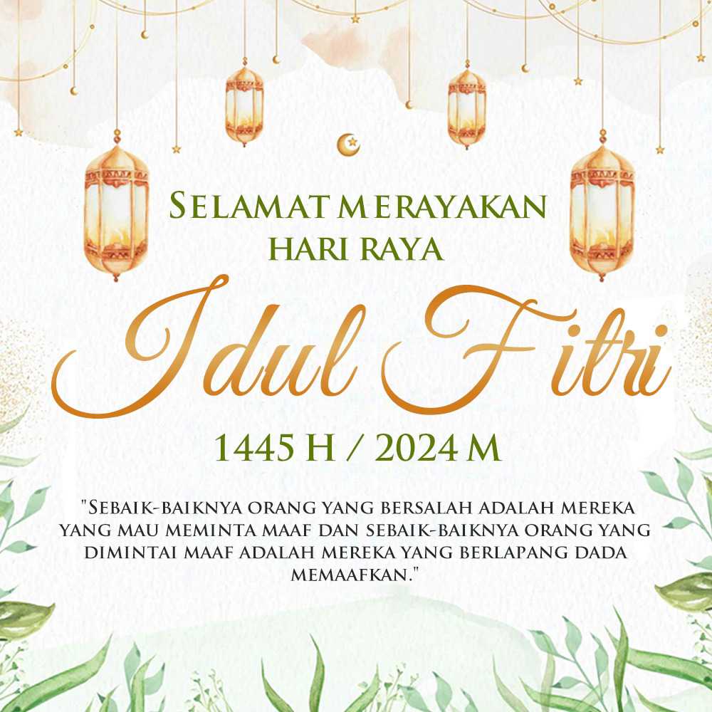 10+ Gambar Ucapan idul fitri 2024 Update Terbaru