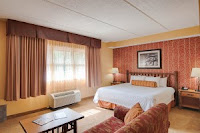 Comfortable beds lodge decor