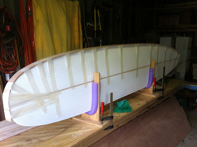 wood surfboard