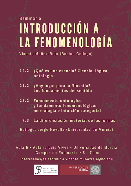 Seminario "Introducción a la Fenomenología".