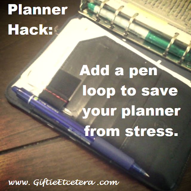planner, pen loop, pen hack