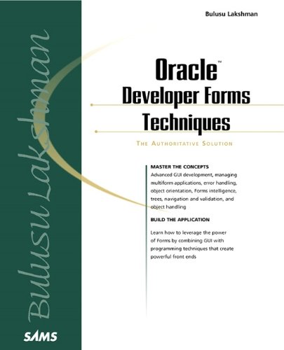 Book Download Sams Oracle Developer Forms Techniques