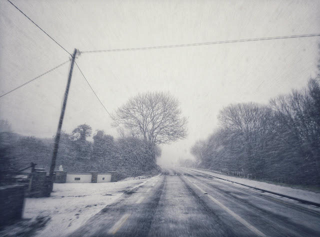 snowy landscape, Ireland, Galway