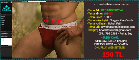 a01038 Red Underwear Blogger-Blogspot Ucuz Web Site Teması Kolay Ucuz Web Site Yap