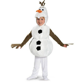 Olaf pupazzo di neve principessa anna elsa frozen costume maschera travestimento cosplay bambini misura taglia età 3 anni
