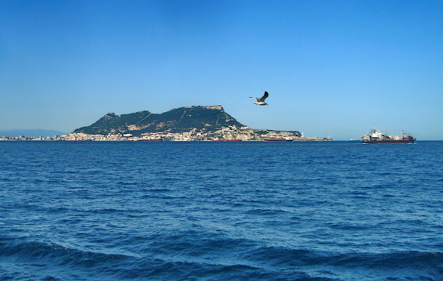 Mar, azul, estrecho, gibraltar