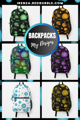 Bubbles Design on Backpacks.